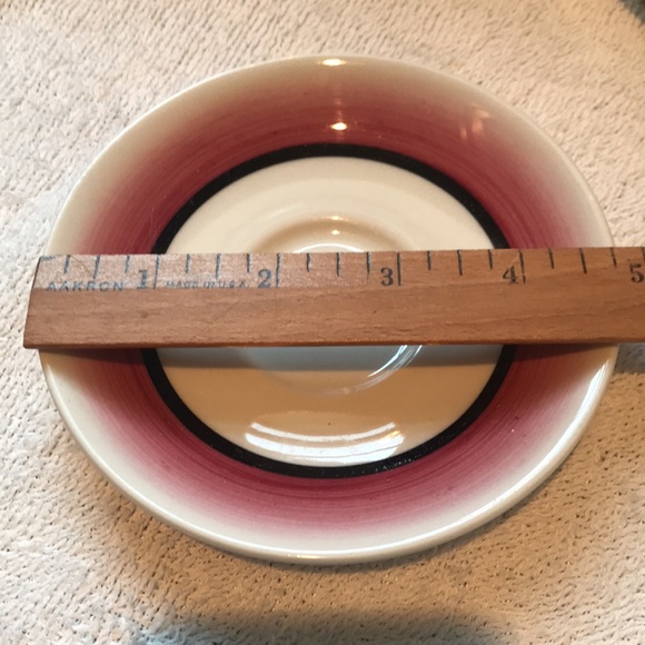 Vintage Mayer China 3 Pink Rim Espresso Demitasse Cups Saucers Beaver Falls Pa - Picture 7 of 10